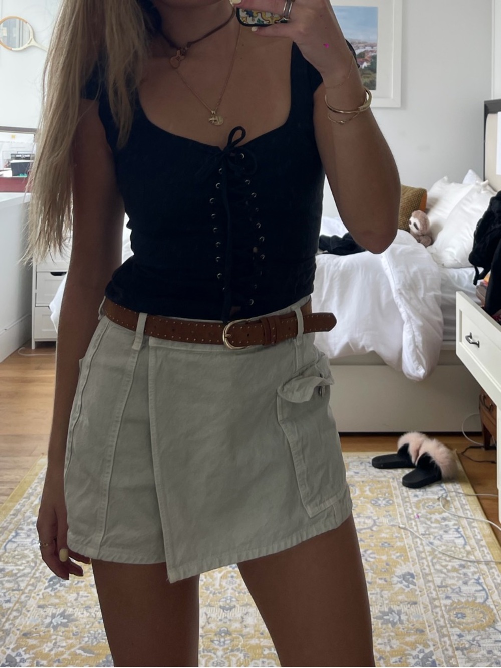 ZARA Jean Skort